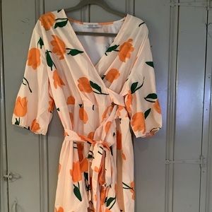 NWT plus size faux wrap dress